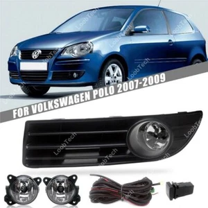 For VW Polo 2007-2009 Halogen Fog Light Bumper Frame Cover Daytime Running Light - Picture 1 of 9