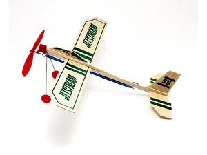 Guillows Jet Stream Rubber-Powered Balsa Wood Glider Airplane - Model #55 FUN!