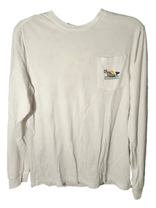 Girls Vineyard Vines T-shirt Long Sleeve Tee Whale XL 18 Soccer Girl White - Picture 1 of 4