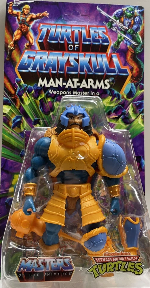 Man At Arms Turtles of Grayskull MOTU Origins x TMNT Action Figure Mattel