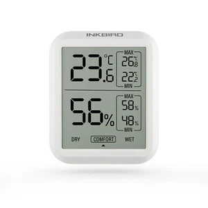 Inkbird Temp humidity ITH-20 Gauge Monitor Thermometer Hygrometer LCD Display UK - Picture 1 of 8