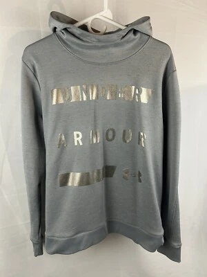 Moletom com capuz feminino grande Under Armour lã UA ColdGear solto 1321142-035 - Imagem 1 de 4