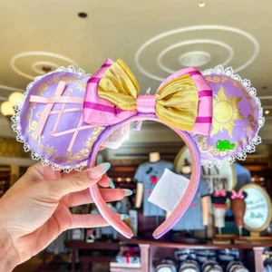Disney * Resort Prinzessin verworren Rapunzel Minnie Ohren Schleife Stirnband Disneyland USA - Bild 1 von 7