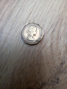 1956 Queen Elizabeth 11 Three Pence Coin - Picture 1 of 2