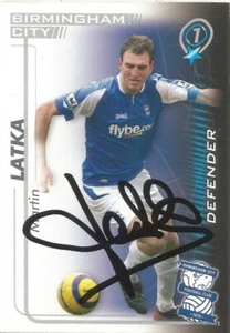 MARTIN LATKA SIGNED BIRMINGHAM 2005/2006 SHOOT OUT TRADING CARD+COA - Picture 1 of 1