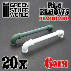 Codos de Plasticard 6 mm - Tuberías Cañerías Plastico HIPS Poliestireno Choque - Imagen 1 de 5