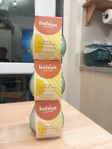 3 X Candela da Patio Bolsius True Citronella - Foto 1 di 1