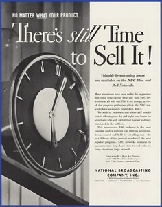 Vintage 1936 NBC National Broadcasting Company Advertising 30's Print Ad - Picture 1 of 1