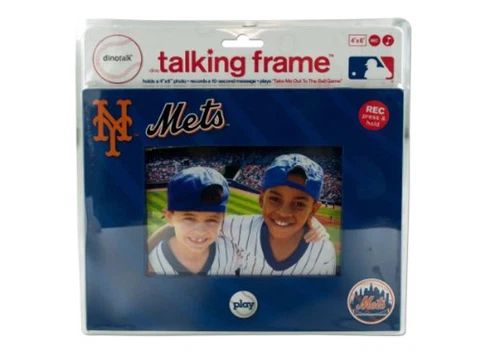 MLB New York Mets Talking Picture Frame 4" x 6" Father's Day Baseball Photogragh Cover