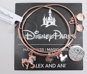 NEU Disney Parks ALEX AND ANI Fantasyland Karussell Pferd Roségold Armband Set - Bild 1 von 3