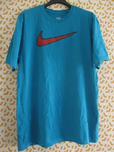 Tee Shirt Nike Bleu Vintage Coton manche Courte Homme Athletic dept - L - Imagen 1 de 4