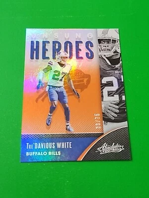 Tre'Davious White 2020 Panini Absolute Unsung Heroes Orange 33/75 Buffalo Bills - Image 1 of 4
