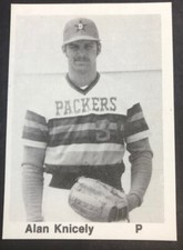 1976 TCMA Dubuque Packers Alan Knicely Rookie Baseball Card