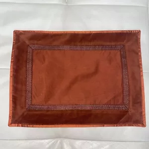 Crate &Barrel Adagio Placemat Copper 14"X19" - Picture 1 of 7