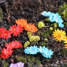 10Pcs DIY Miniature Moss Flower Fairy Garden Micro Landscape Resin Decors Craft
