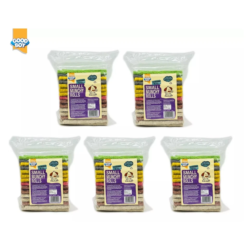 GOODBOY PREMIUM QUALITY MUNCHY NATURAL DOG TREAT CHEW ROLLS ( 100 x 5pk )