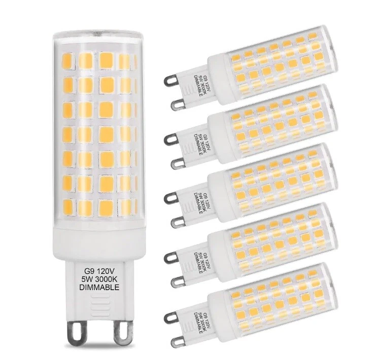 ARTIVA 3000K 40-Watt Equivalent G9 Dimmable LED Light Bulb (Set of 6) - Image 1 of 1