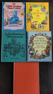 Vintage Watty Piper Book Lot Gateway Storyland The Bumper Little Engine Brimful - Picture 1 of 20
