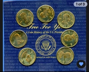 1997 Readers Digest History of the U.S. Presidents Presidential Coin Set. Neu in Verpackung - Bild 1 von 2