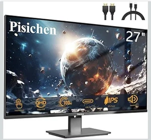 Touchscreen Monitor 27 Zoll 2K 100Hz Gaming Monitor QHD 2560x1440 IPS PC Monitor - Bild 1 von 6