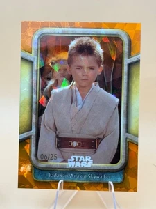 2024 Topps Star Wars Chrome Sapphire /25 Padawan Anakin Skywalker Phantom Menace - Picture 1 of 2