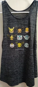 Camiseta sin mangas Pokémon para mujer XL Pikachu Eevee Charmander Squirtle gráfica espalda deportiva - Imagen 1 de 3