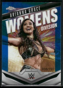 2025 Topps Chrome WWE Arianna Grace #WD-ARI Womens Division Blue Refractor /150 - Picture 1 of 2