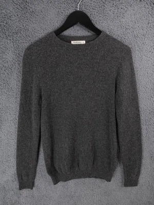 Jersey Woolovers Para Hombres Pequeño Gris Lana Merino Cachemira Tejido Pullover Suave Golf Foto 1 de 4