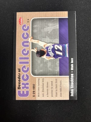 2007-08 Fleer - Decades of Excellence John Stockton #9 - Image 1 of 2