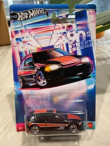 Honda Civic EG Hot Wheels 2024 HW 90s Street Scene 5/5 negro '92 - Imagen 1 de 1