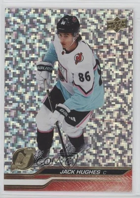 2023 Upper Deck Extended Series All-Star Team Speckled Rainbow Foil Jack Hughes - Image 1 of 2