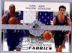 Karl Malone / John Stockton 2003-04 SP Game Used Authentic Fabrics Dual /100 - Bild 1 von 1