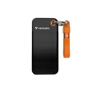 Verbatim SSD 2TB USB 3.2 Typ-C Pocket schwarz-orange 1000MB/s W 1000MB/s Keyring - Bild 1 von 6
