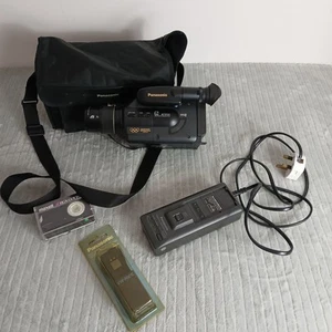 PANASONIC NV-G2B VHS-C CAMCORDER & Charger & remote control & cassette for parts - Picture 1 of 19