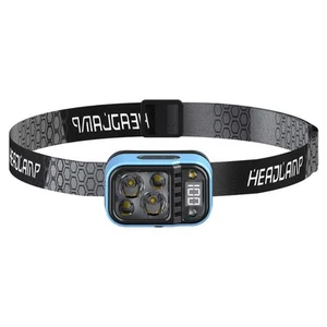 Adjustable Led Headlamp Rechargeable Cob With Power Display Waterproof Torch - Picture 1 of 1