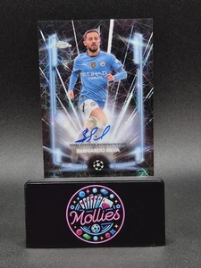 2024-25 Topps Chrome UEFA BERNARDO SILVA Black Lazer Auto Manchester City - Picture 1 of 2