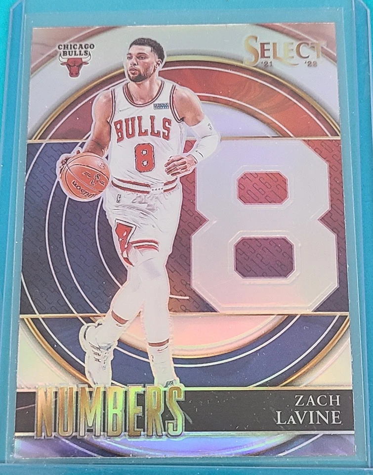 2021  Panini Select Numbers Silver Prizm #39 Zach LaVine Basketball Card M3 - Image 1 of 2