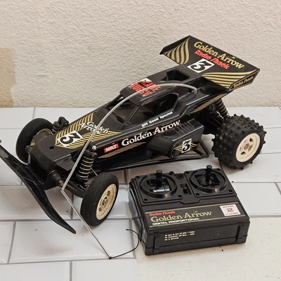 Vintage Radio Shack Golden Arrow RC Buggy 60-4080 And Remote No Battery Untested - Image 1 of 4