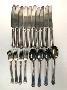 Versilbertes Besteck Löffel Gabeln und Messer 18 Teile  für Schmuck Basteln & Kunst - Bild 1 von 22