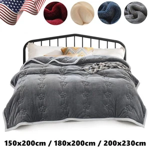 Coperta Extra Spessa per Divano Letto 3 Strati Flanella Coperta Lavabile Lancio Coperta - Foto 1 di 44