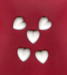 Simple heart plaster of Paris painting project. Set of 12! - Picture 1 of 4