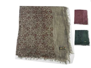 Étole Homme Femme Dessin Géométrique Beige Rouge Bleu Stole Mode - Imagen 1 de 6