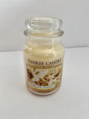 Yankee Candle Sparkling Vanilla 22oz Jar Retired Holiday Sugar Cookie Label - Image 1 of 4