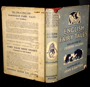 Joseph Jacobs English Fairy Tales in D/J 5th Impression 1956 - Picture 1 of 10