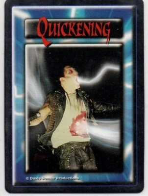 1st Edition Highlander TCG CCG Quickening Card  The Kurgan (+1 Damage) - Image 1 of 2