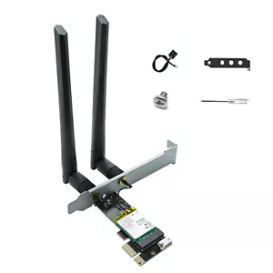 Adapter AX210 5.3 PC TRI- Band 2.4G+5.8G+6G 6E Wireless Network WiFi Bluetooth - Picture 1 of 9