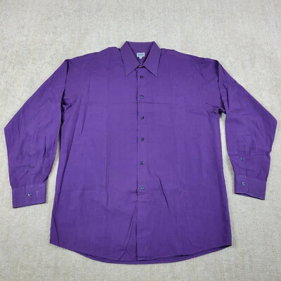 Kenzo Dress Shirt Mens XL 17 Royal Purple Long Sleeve Button Up 100% Cotton - Image 1 of 4