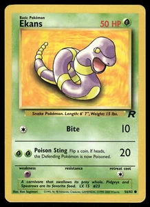 Ekans MP 56/82 Team Rocket Pokemon Card - Picture 1 of 2
