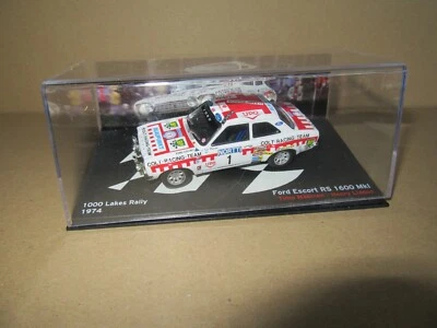 434K IXO Ford Escort RS 1600 MKI Rallye 1000 Seen 1974 # 1 Mäkinen 1:43 + Box - Bild 1 von 4