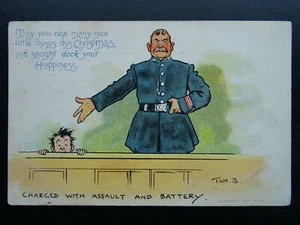 Postal Tom Browne c1904 de la policía cargada de asalto y batería de Davidson Bros - Imagen 1 de 2